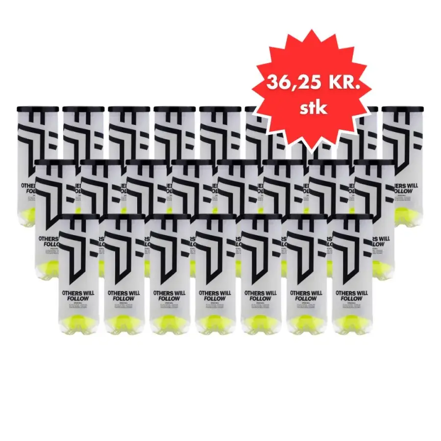 1 Kasse Oxdog Boost+ Speed Padelbolde (24 rør) – padelbolde hos Padellife