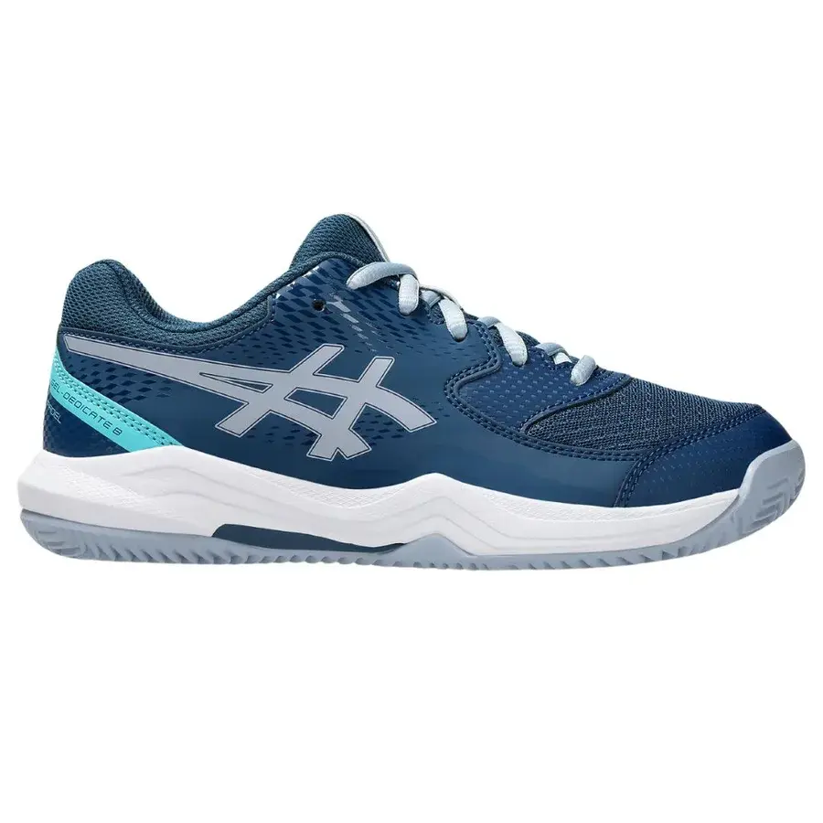 Asics Gel-Dedicate 8 Padel GS Mako Blue/Grey Blue – padelsko hos Padelshoppen.com