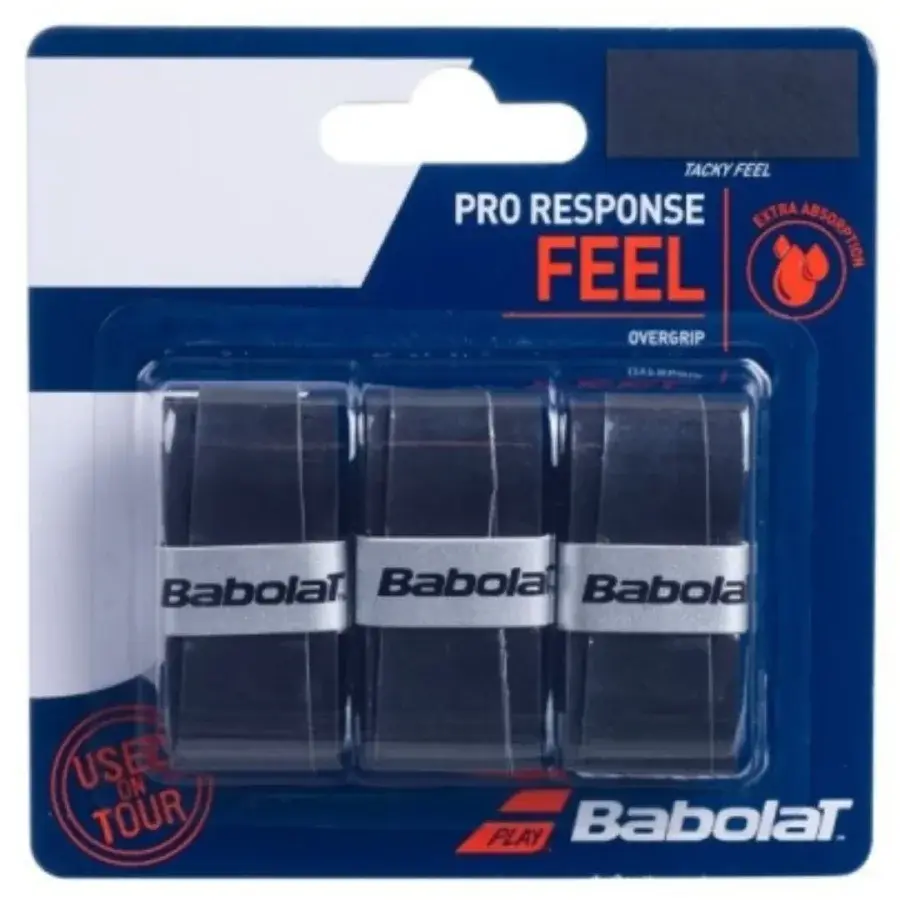 Babolat Pro Response Overgrip (3-pak, Black) – greb og overgreb hos Racketlife