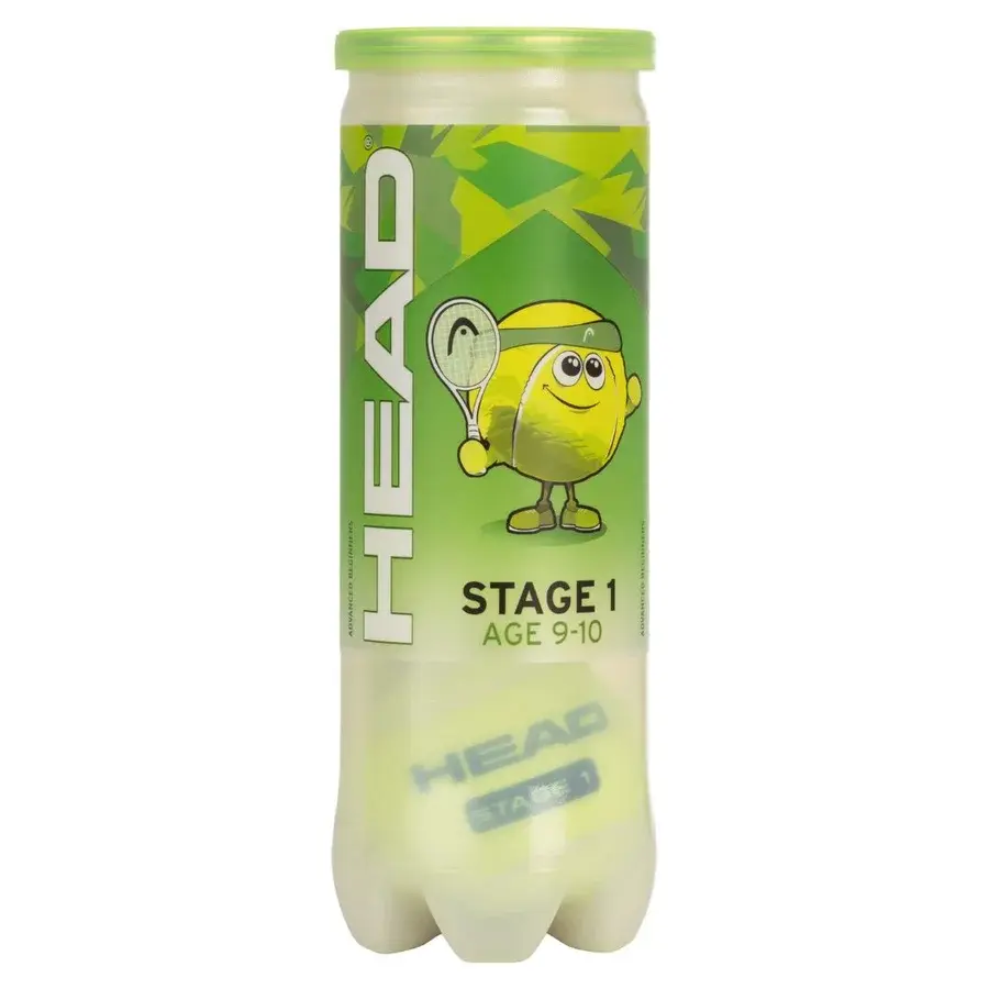 Head Stage 1 Green 3 stk. – tennisbolde hos Tennisshoppen.dk