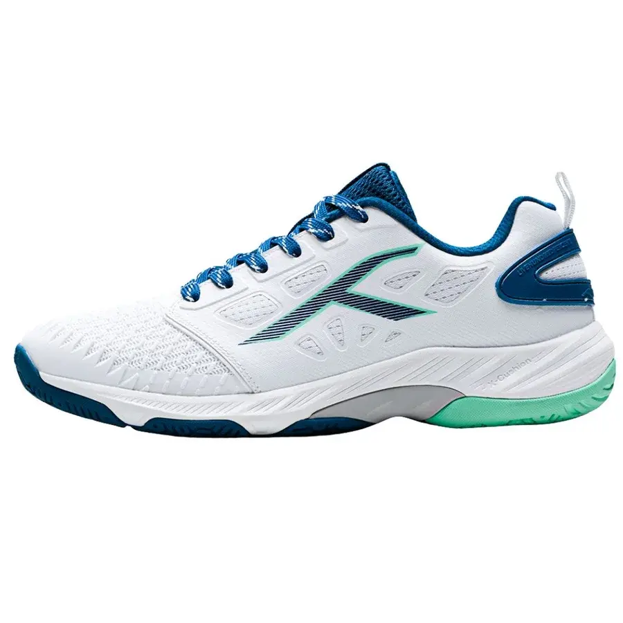 Hundred Hypercourt White/Blue – badmintonsko hos Badmintonshoppen.dk