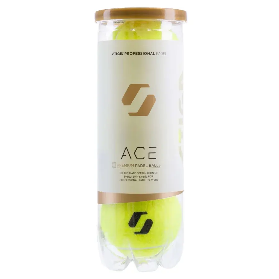 Stiga Ace Padelbolde (3 stk.) – padelbolde hos Padellife