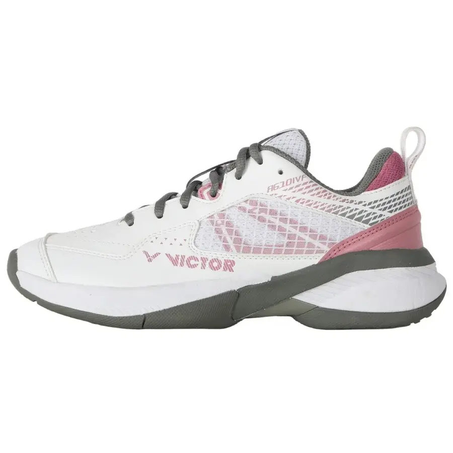 Victor A610IV F Women Ivory White/Neutral Gray – badmintonsko hos Badmintonshoppen.dk